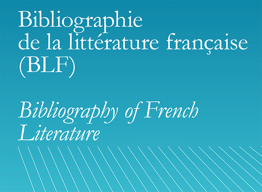 Bibliographie de la littérature française (BLF)